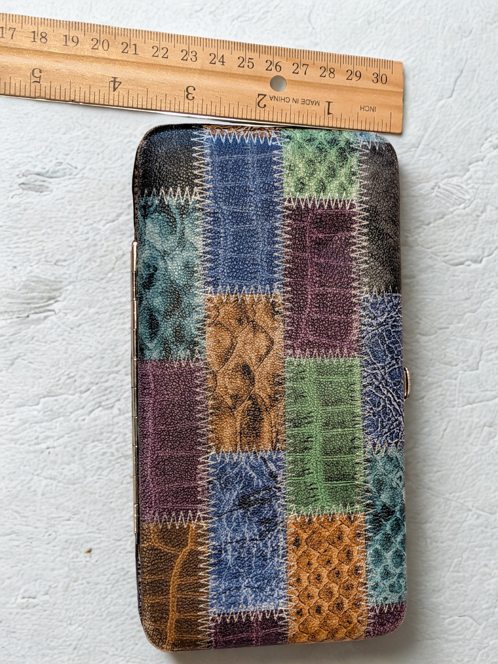 Multicolor Patchwork Wallet - Picture 2 of 3